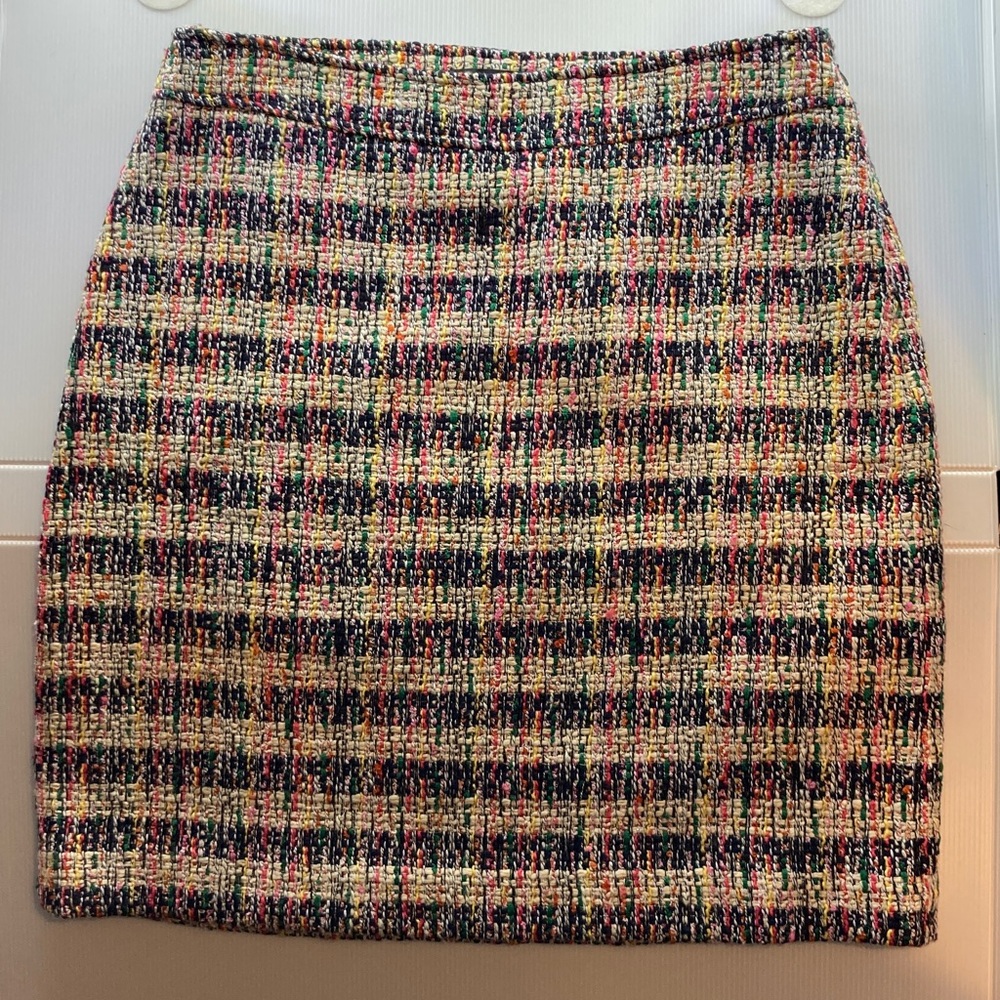 Talbots Multicolored Bouclé Tweed Pencil Skirt - Career/Classic Chic NWT S258 - Picture 2 of 8